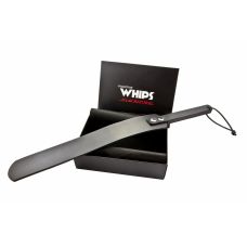 Паддл Шліпалка ручної роботи БДСМ із натуральної шкіри чорного кольору Whips Collections