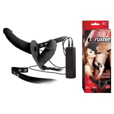 Вибротрапон двойной реалистичный с проводным пультом управления черный You2Toys Double Thruster 