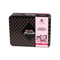 Набір для БДСМ із 8 предметів чорно-червоного кольору Secret Play Secret Pleasure Collection Bondage Kit