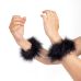 Наручники з пір'ям лелеки марабу в чорному кольорі Secret Play Marabou Handcuffs Наручники з пір'ям лелеки марабу в чорному кольорі Secret Play Marabou Handcuffs