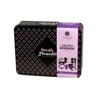 Набір для БДСМ із 8 предметів чорно-фіолетового кольору Secret Play Secret Pleasure Collection Bondage Kit