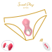 Вибротрусики для клитора с пультом управления красного цвета Erospace Sweet Play Panty Vibrator With Remote Control модель A1