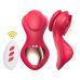 Вибротрусики для клитора с пультом управления красного цвета Erospace Sweet Play Panty Vibrator With Remote Control модель A1