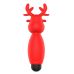 Міні-вібратор у формі оленя червоного кольору Erospace Sweet Play Mini Reindeer Vibrator модель A10