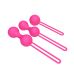 Набор вагинальных шариков розового цвета Erospace Sweet Play Kegel Balls Set модель A12 3 штуки