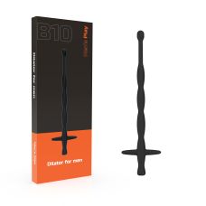 Стимулятор уретры из гибкого силикона черного цвета Erospace Men’s Play Dilator For Men модель B10