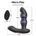 Вибромассажер простаты с ротацией и пультом управления черный Erospace Vibration & 360° Rotation Men’s Play B12