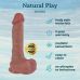 Фаллоимитатор реалистичный на присоске силиконовый телесного цвета Erospace Natural Play Dildo модель D2