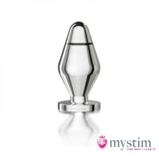 Анальна пробка для електростимуляції з алюмінію Mystim розмір L 10.5 х 5 см