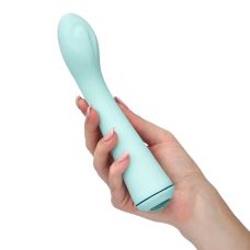 Вибратор для зоны G голубой силиконовый SelfLove So Divine