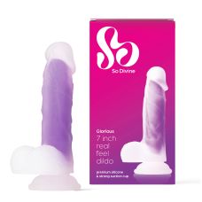Фалоімітатор реалістичний на присосці рожевого кольору So Divine Glorious