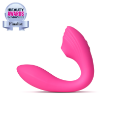 Вакуумный вибратор для вагинально клиторальной стимуляции розового цвета So Divine Pearl Vibe 2 в 1 