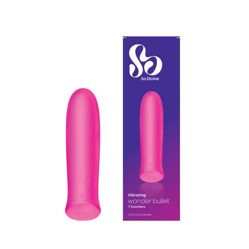 Віброкулька для стимуляції клітора рожева So Divine Wonder Bullet