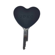 Ключик для пояса вірності у вигляді серця чорний UPKO Caged Beast Male Chastity Device Kit