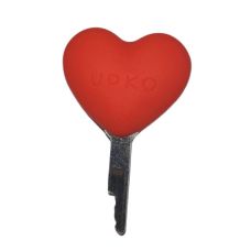 Ключик для пояса вірності у вигляді серця червоний UPKO Caged Beast Male Chastity Device Kit