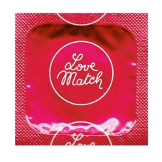 Стимулирующие презервативы с ребристой структурой из латекса прозрачного цвета Love Match 1 штука