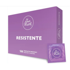 Презерватив повышенной надежности для анального секса из латекса прозрачного цвета Love Match Resistente 1 штука