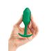 Анальная пробка со смещенным центром тяжести B-Vibe для сексуальных игр силиконовая зеленая Анальная пробка со смещенным центром тяжести B-Vibe для сексуальных игр силиконовая зеленая
