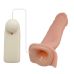 Вібрострапон порожнистий чоловічий з пультом управління бежевий Baile Vibrating Strap On