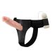 Вібрострапон порожнистий чоловічий з пультом управління бежевий Baile Vibrating Strap On