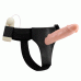 Вібрострапон порожнистий чоловічий з пультом управління бежевий Baile Vibrating Strap On