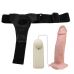 Вібрострапон порожнистий чоловічий з пультом управління бежевий Baile Vibrating Strap On