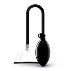 Вагінальна вакуумна помпа прозоро чорного кольору Foxshow Basic