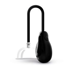 Вагінальна вакуумна помпа прозоро чорного кольору Foxshow Saiz Premium