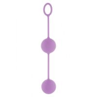 Вагінальні кульки силіконові фіолетові Toy Joy