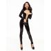 Бодістокінг що обтягує з латексу чорного кольору Devil Boutique розмір L