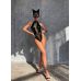 Костюм кошечки с кружевной маской для ролевых игр латексный черного цвета Devil Boutique размер XL Костюм кошечки с кружевной маской для ролевых игр латексный черного цвета Devil Boutique размер XL