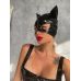 Маска кошки для ролевых игр виниловая черного цвета Devil Boutique  Маска кошки для ролевых игр виниловая черного цвета Devil Boutique
