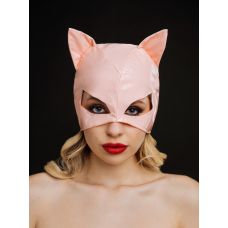 Маска кошки для ролевых игр виниловая розового цвета Devil Boutique 