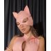 Маска кішки для рольових ігор вінілова рожевого кольору Devil Boutique Маска кішки для рольових ігор вінілова рожевого кольору Devil Boutique