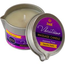 Свеча для массажа с низкой температурой плавления и ароматом японской сливы Vibratissimo 50 мл