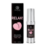 Органічний лубрикант на водяній основі для анального сексу Secret Play Relax! Relaxing Sensation 15 мл