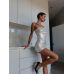 Сукня коротка лакована білого кольору Devil Boutique розмір S Сукня коротка лакована білого кольору Devil Boutique розмір S