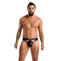 Эротические мужские стринги с вырезами черного цвета Passion Paul 033 размеры L XL