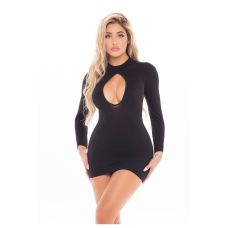 Сукня з вирізами в зоні декольте спині та ліктях чорного кольору Pink Lipstick Lingerie Devilish Backless Dress Black розмір Оne size
