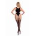 Эротический бодистокинг с глубоким декольте черный Pink Lipstick Lingerie All A Dream размер One Size Эротический бодистокинг с глубоким декольте черный Pink Lipstick Lingerie All A Dream размер One Size
