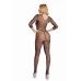 Бодистокинг с открытым доступом черного цвета Pink Lipstick Lingerie Risque Crotchless Bodystocking Black размеры S M
