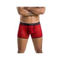 Мужские боксерки с вырезом сзади и рисунком красного цвета Passion Parker 046 размеры L XL