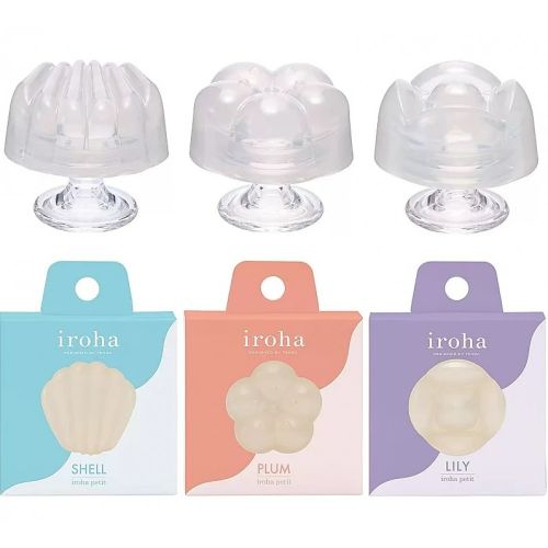 Вібратор для стимуляції клітора рельєфний прозорого кольору Iroha Petit Lily