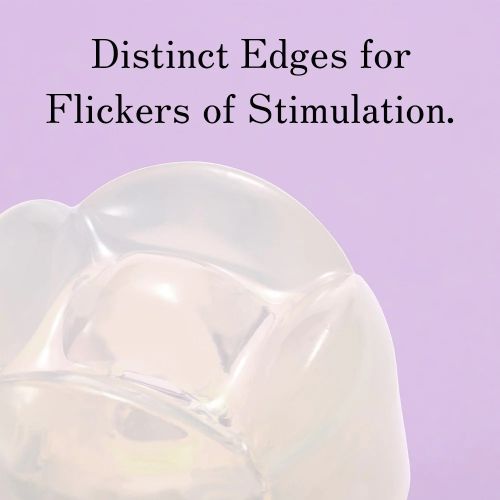 Вібратор для стимуляції клітора рельєфний прозорого кольору Iroha Petit Lily