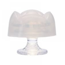 Вібратор для стимуляції клітора рельєфний прозорого кольору Iroha Petit Lily