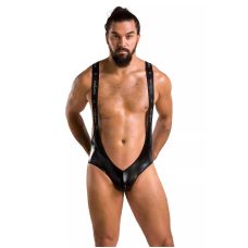 Боді для чоловіків чорного кольору Passion Body Bruno black 027 розміри S M