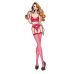 Комплект женского белья Rene с Подтяжками для чулок красного цвета Rofe Lingerie  Комплект женского белья Rene с Подтяжками для чулок красного цвета Rofe Lingerie