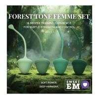 Набор вагинальных шариков с разным весом зеленые Sweet Em 4 штуки