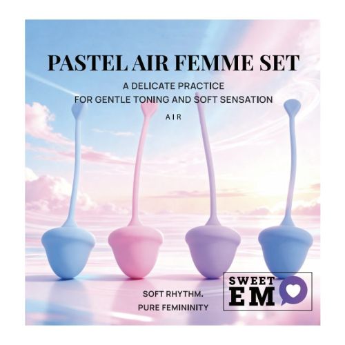 Набір вагінальних кульок з різною вагою та кольором Sweet Em 4 штуки