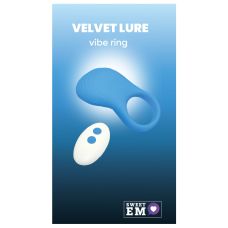 Ерекційне віброкільце на член з пультом синього кольору Sweet Em